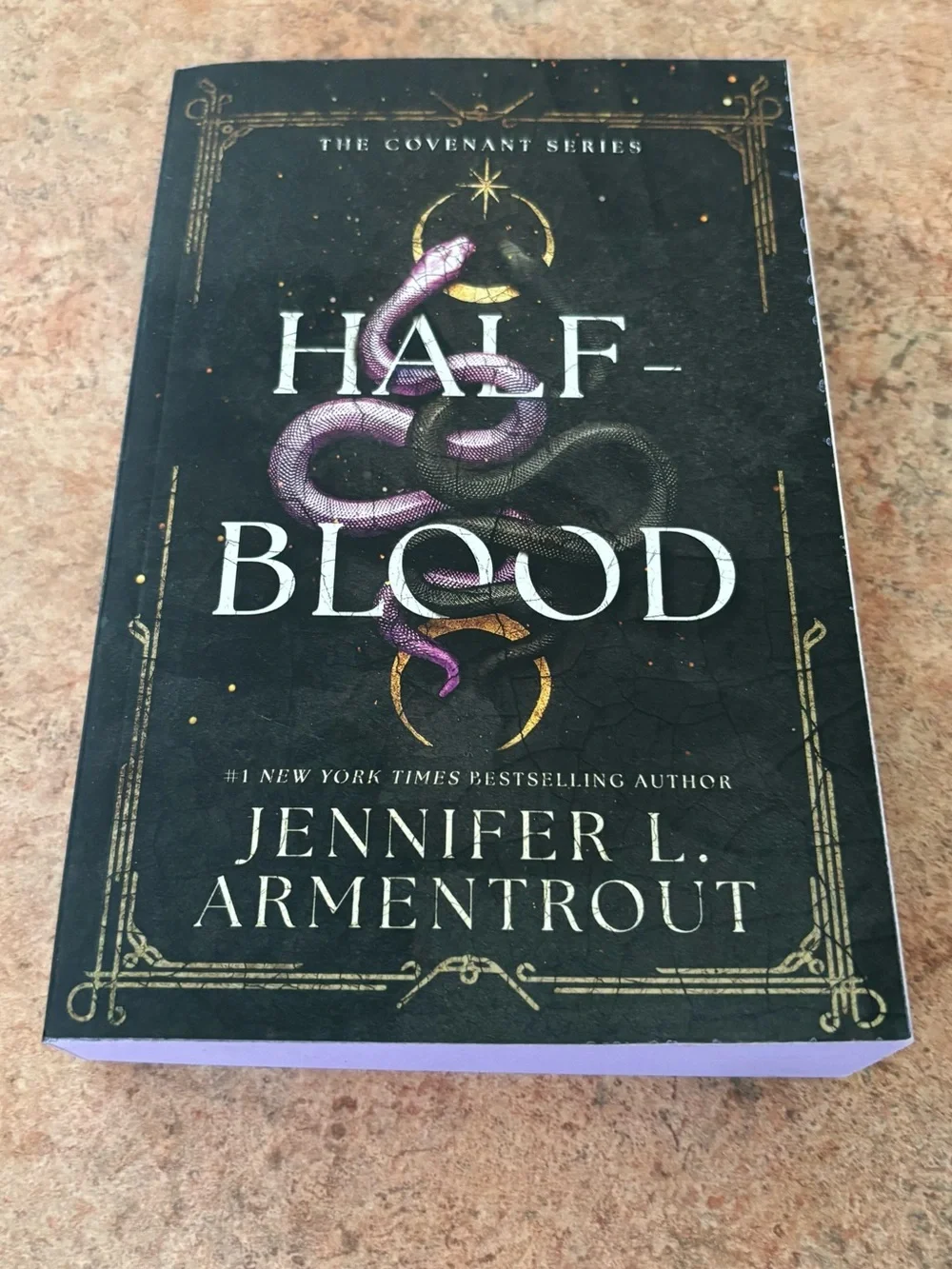 Half-Blood by Jennifer L. Armentrout - Black & Purple  Paperback